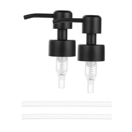 Pack of 2 Soap Dispenser Pump Head, Soap Pump Dispenser Head, Soap Pump Replacement Dispenser, Pump Dispenser, Stainless Steel, for Lotions, Conditioner, Liquid Soaps, Shampoos, Bottles, 28 mm Thread