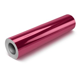 VViViD Chrome Pink Gloss DECO65 Permanent Adhesive Craft Vinyl Roll for Cricut, Silhouette & Cameo (7ft x 1ft Roll)