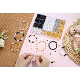 AWARDSEN Clay Beads Bracelet Making Kit Polymer Beads for Bracelet Making Friendship Bracelet Making Kit 2940 Pcs Jewellery Making Supplies Art and Crafts DIY Necklace Earring Jewellery