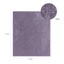 Glitter Rhinestone Sheets Self Adhesive, Bling Gem Sheet Car Cellphone Decoration, Rhinestone Stickers for Craft DIY, 9.4 x 7.9 Inch (Lilac)
