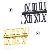 Gadpiparty 15 Sets DIY Clock Replacement Numerals Roman and Arabic