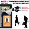 Aatacas Checkbook Cover - Leather Personal RFID Blocking Check Book
