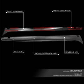 DNA MOTORING Pair of Stepside Bed Rail Caps Compatible with 99-05 Silverado Sierra 1500 Stepside Bed,ZTL-Y-0313