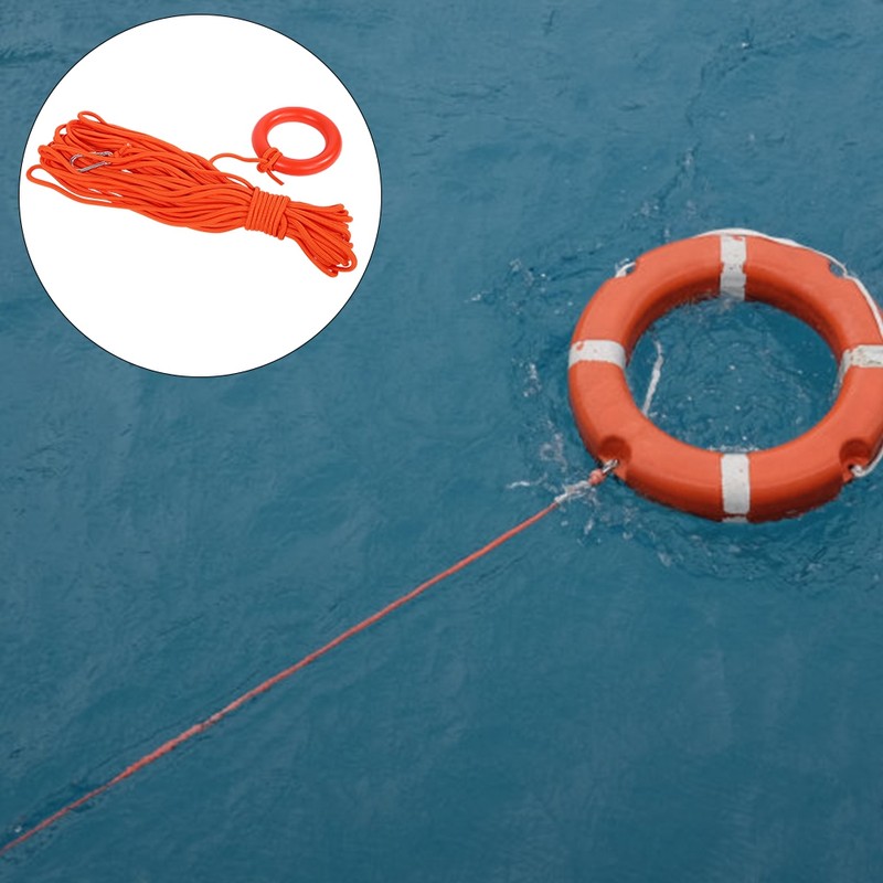 30m Outdoor Rock Climbing Escape Rope 0.8cm Diameter Water Floating