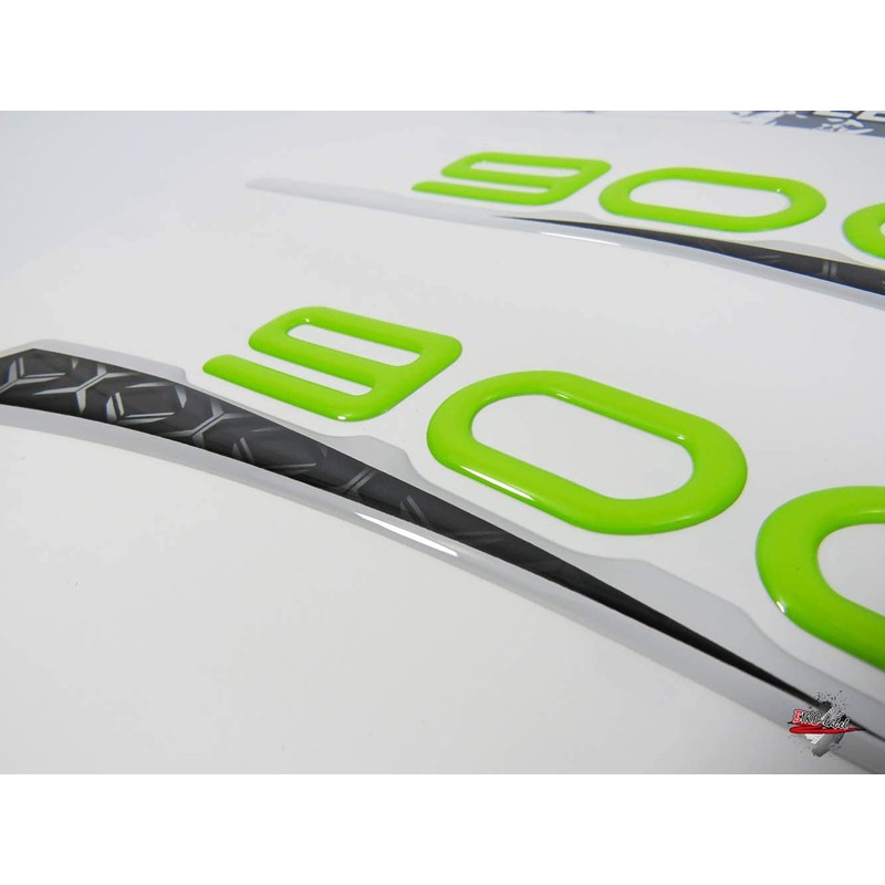Tank Pad Motorcycle Sticker Green White Compatible with Kawasaki Z900-550165VA