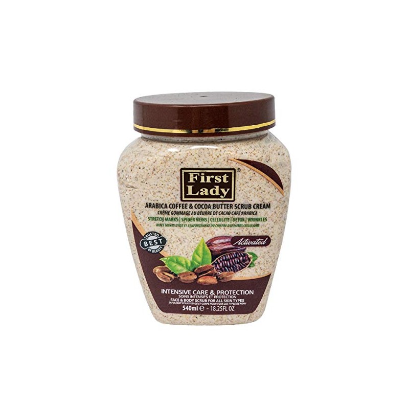 First Lady Activated Arabica Coffee & Cocoa Butter Scrub Cream