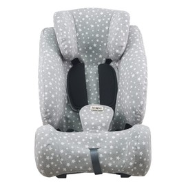 JANABEBE JYOKO KIDS Cover liner for car seat Compatible with Klippan Century and Triofix (White Star, KLIPPAN CENTURY)