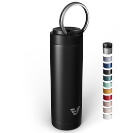 Ever Vessel Maxi Stainless Steel Water Bottle 26oz - Double wall vacuum insulated | Integrated carry handle | leak proof flip top lid | Lightweight & stylish - Black