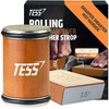 Rolling Knife Sharpener Kit with Leather Strop - 15 &