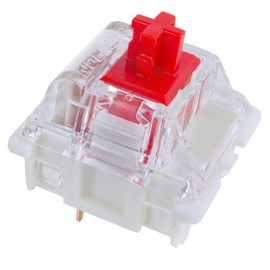 Gateron G Pro 3.0 Red Mechanical Switches –32 Pack, Pre-Lubed 3-Pin/5-Pin RGB Linear Switches (45g) – for Gaming & Typing