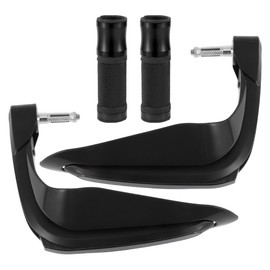 Partuto 7/8" 22mm 15/16" 24mm Motorcycle Hand Grips Cover Kit Aluminum Alloy Rubber Handlebar Cover 1 Set Diamond Pattern