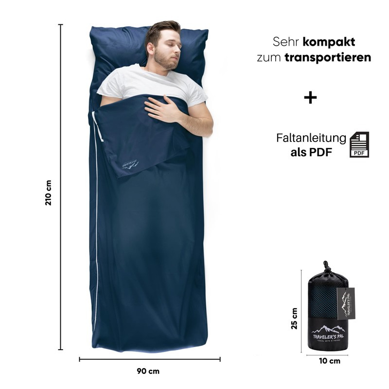Traveler's Pal Sleeping Bag Made from 100% High-quality Cotton -