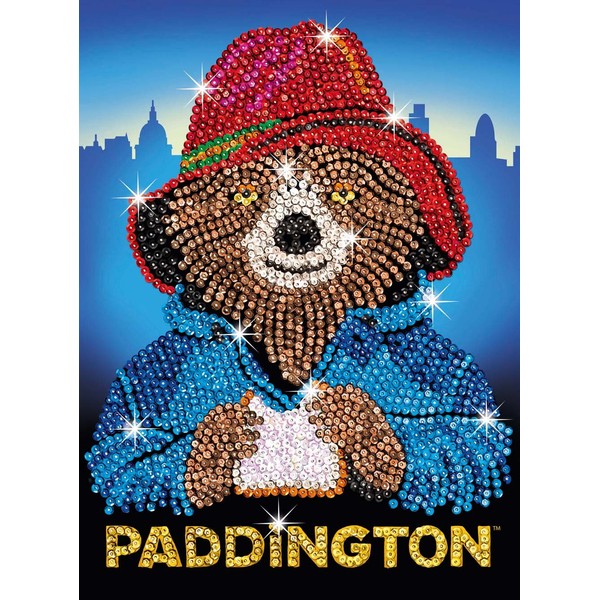 Sequin Art Paddington, Paddington Bear Face, Sparkling Craft Picture Kit