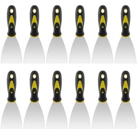 ZEONHAK 12 PCS 3 Inches Putty Knife, Heavy Duty Putty Knife Scraper, Spackle Knife for Drywall Finishing, Plaster Scraping, Patching and Painting, Decals, and Wallpaper