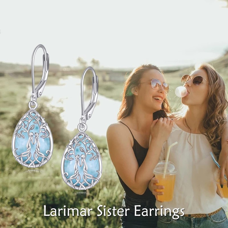 YFN - arete para hermana de plata de ley con