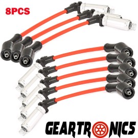 Geartronics PERFORMANCE Spark Plug Wires For CHEVY GMC 1999-2006 LS1 VORTEC 4.8L 5.3L 6.0L