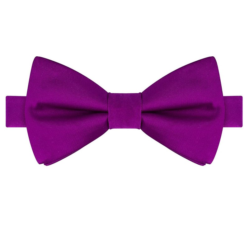 KissTies Dark Magenta Self Tied Bow Ties Royal Orchid Violet