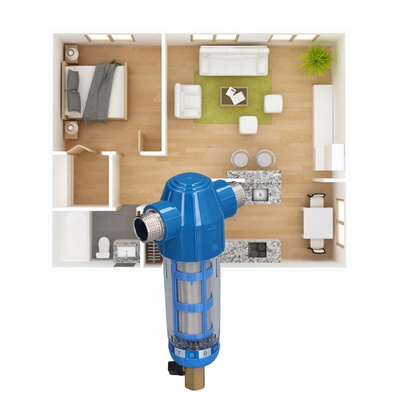 G3/4 External Thread Backwash Filter Sediment Pipe Filter Water Purification