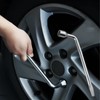 CLKE L-Type Spare Wheel Key, Steel Wheel Removal Wrench with