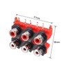 uxcell PCB Panel Mount 6 RCA Socket Female Jack Audio