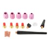 18pcs/set Ceramic Nozzle Collet Gas Lens Kit TIG Welding Gun