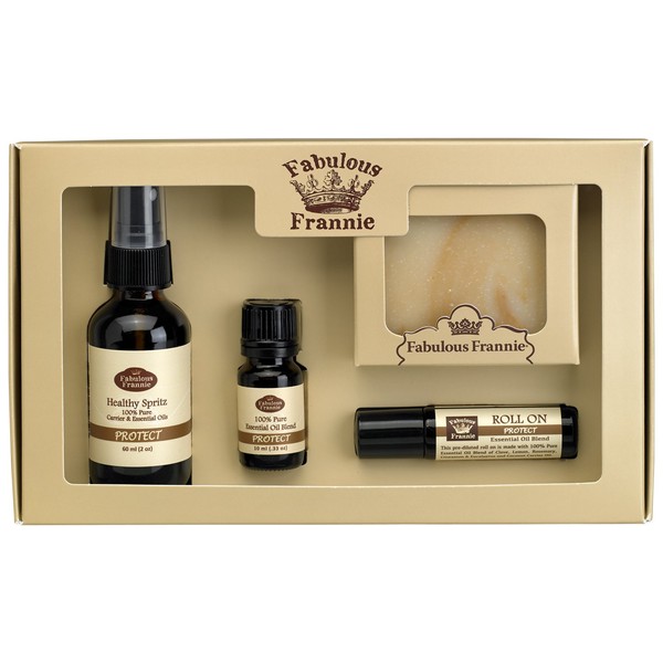 Protect (Compared to Thieves) Wellness Kit - All Natural Ingredients and 100% Pure Essential Oils -Protect is The Perfect Blend of Clove, Lemon, Cinnamon, Eucalyptus and Rosemary Essential Oils.