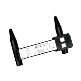 AIUITIO Wheel PCD Gauge, Rim Bolt Pattern Measuring Tool (Add New Sizes), PCD Ruler, Sliding Caliper for 4 5 6 8 Holes