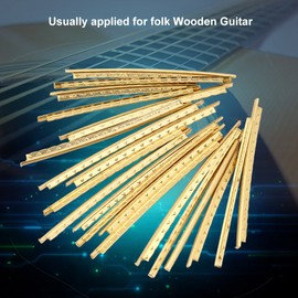 Guitar Fret Wire, Brass Guitar Fret Wire Set 20 Pieces Set 2.0mm Stainless Steel Fretwire Compatible Acoustic Guitar Fretwire