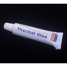Easycargo 10gram Thermal Conductive Glue Kit, High Performance Silicone Thermal Plaster Adhesive Glue for interface Heatsink with LED IC Chips Transistor (2-pack)