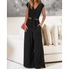 PRETTYGARDEN Women's Summer 2 Piece Outfits 2025 Cap Sleeve V