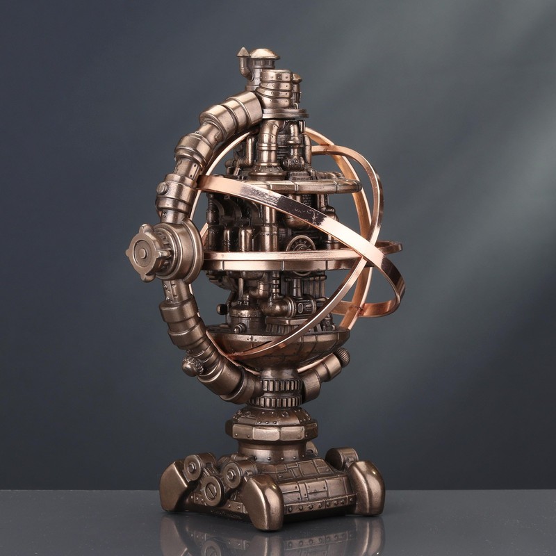 Veronese Design 7 1/8 Inch Tall Steampunk Mechanicus Gyroscope Resin