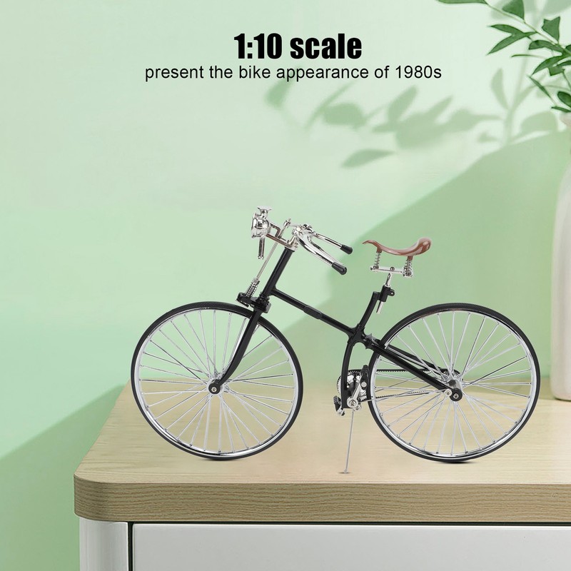 Retro Bicycle Model Retro Style 1:10 Scale Detachable Durable Metal