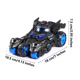 Fuwraixis Alloy Catapult Motorcycle, 3-in-1 Motorcycle Racing Game Toy, Cool Children's Toy, Collector's Car Models Decoration, Gifts for Boys