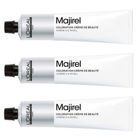 3x L 'Oreal MAJIREL 5.32 Light Gold Irise Cream Colour 50 ml