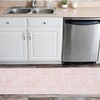 LIMON HOME Pink Floral 3x5 Entryway Rug Indoor Washable Non-Slip