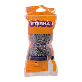 ETERNA Stainles Steel Scrub Bag, Dish Scrubbers for Cleaning Kitchen and Household, Steel Scrubbers for Cleaning Dishes, 2 Scrubbers