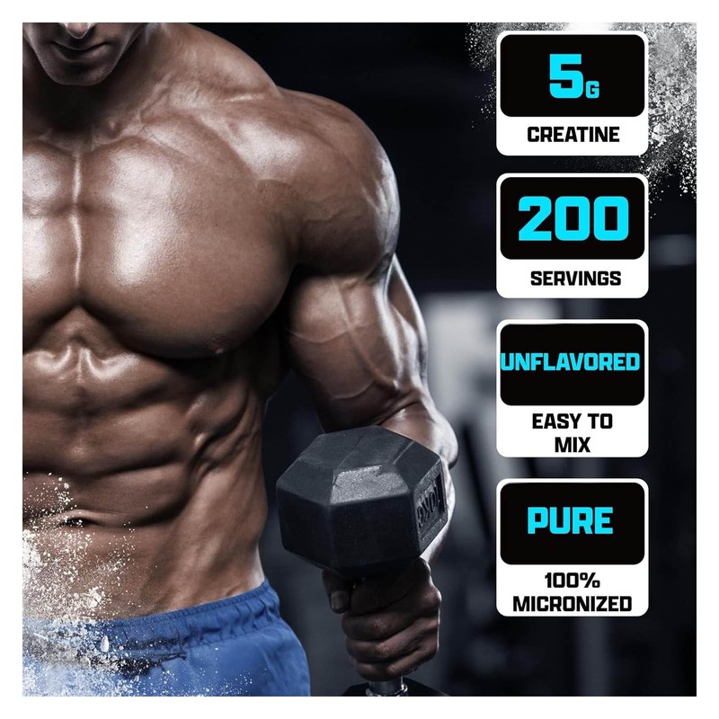 Nutrex Research Micronized Creatine Monohydrate Powder - 200 Servings (1KG)