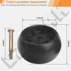 42" Deck 525509501 532181040 Wheel Gauge Kit for Husqvarna AYP Poulan Lawn Mowers, Fits PXT195G42 LT1000 LT2000 YTH 22V42