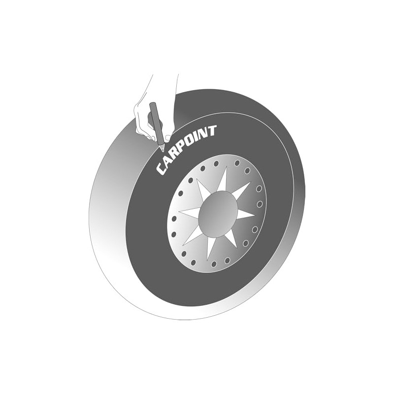 Carpoint 1712101 Tyre Marker Pen White