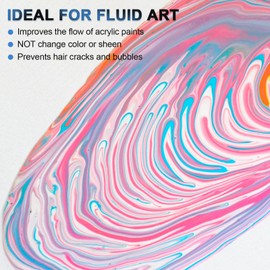 Nicpro Paint Thinner for Acrylic Painting, 33.8oz / 1000ml, Acrylic Paint Thinner, Acrylics Flow Medium Improve Flow Consistency