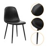 CangLong Faux Leather Dining Back Modern Side Chair for Pub