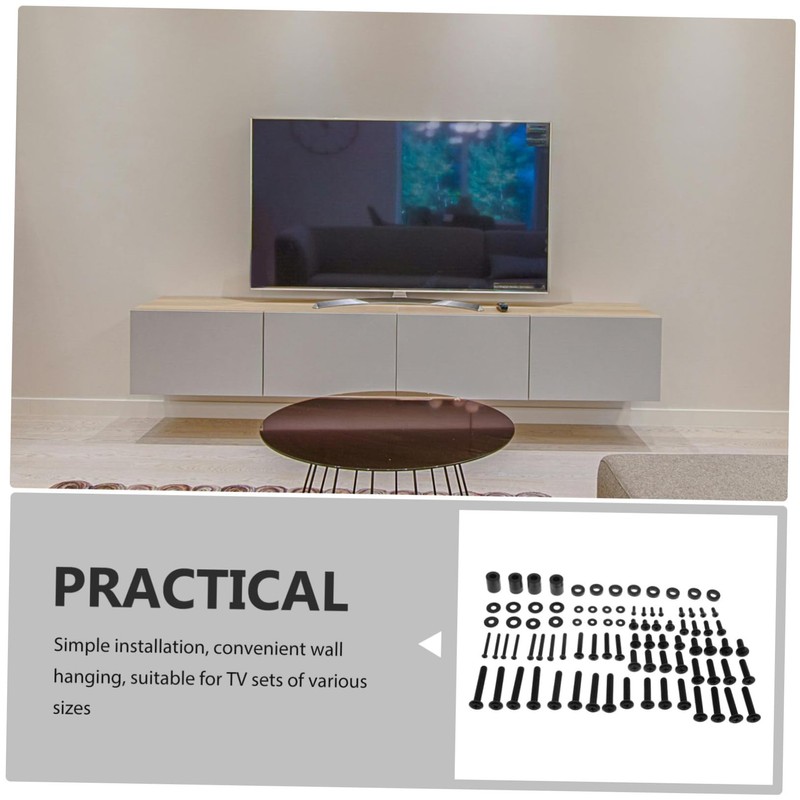 TEHAUX 88pcs Tv Mounting Screw Kit for Wall Installation Heavy