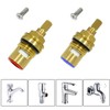 Huashan Replacement Brass Ceramic Disc Stem Cartridge Faucet Valve Quarter