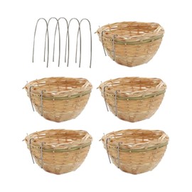 perfk Birdhouse Ball Birdhouses, Hand Woven Bird Cage Nest, Buzzing Bird Houses for Bird Huts, Lawn, Outdoor Yards, Dormant Turtle Doves