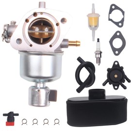 Goodbest New Carburetor & Air Filter & Fuel Pump Compatible with Kawasaki FR730V FS730V FR730 FS730 Replace 15004-0826 15004-0984