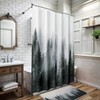 ORTIGIA 60x72 Misty Forest Stall Shower Curtain for Small Bathroom,