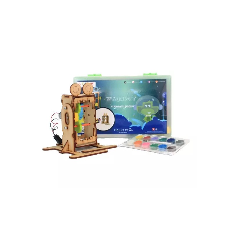 Monkits Education Bot Caminador Walkibot Para Armar Juguete Didáctico Robótica
