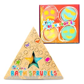 The Bean People USA Bath Bombs for Kids: 10 Bathbombs With Surprise Inside That Wows Any Kid, Ideal Toys Fizzies for Age 3+, Men, Women and Girls With Kids, Perfect For Family Bath