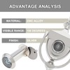 HOJLKLD Door Knocker and Viewer, 6 Inch Height Knocker, 180-Degree