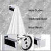iBathUK Epsom Square Round Robe Hook, Stainless Steel Bathroom Towel